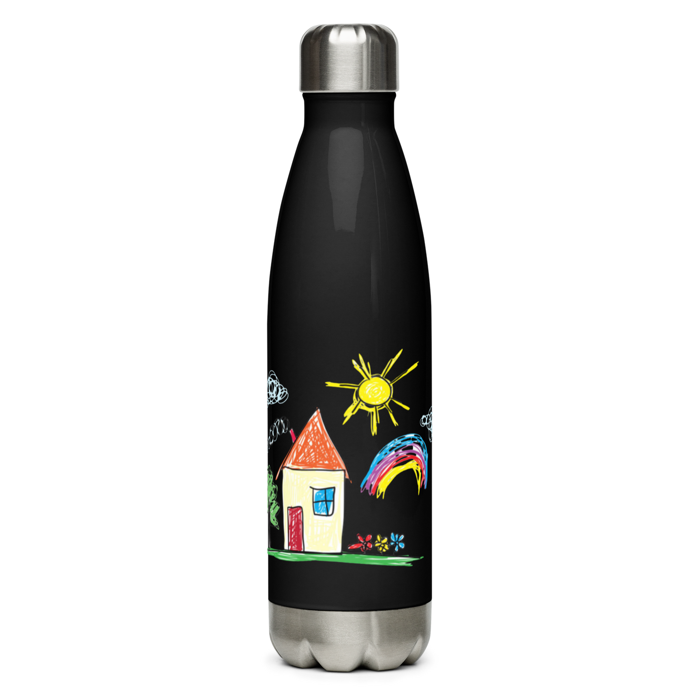 Custom Stainless Steel Water Bottle- Child’s Artwork