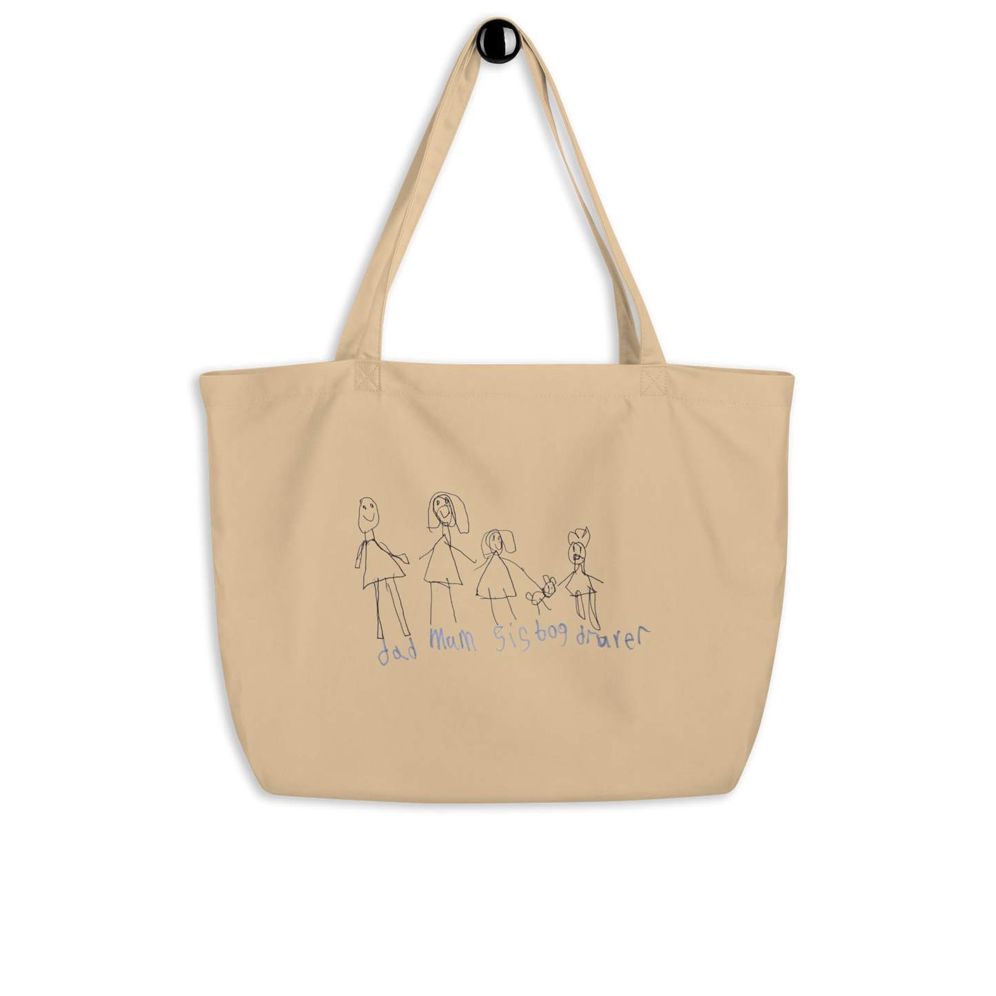 Custom Large Eco Tote Bag- Child’s Artwork