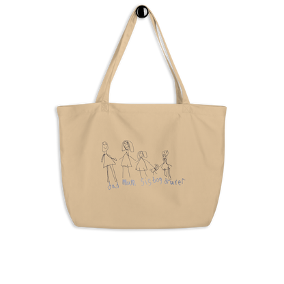 Custom Large Eco Tote Bag- Child’s Artwork