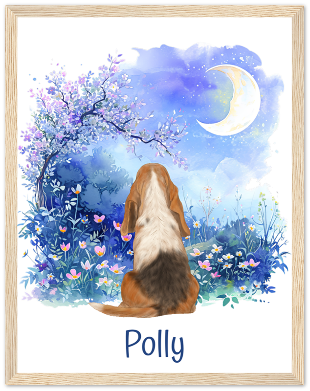 Custom Dog Breed Framed Print- Night Sky Designs