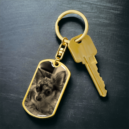 Custom Pet Dog Tag Pendant Keyring