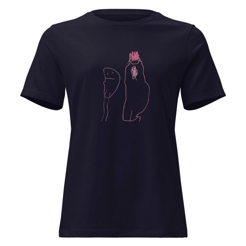 Custom Women's Relaxed T-Shirt- Child’s Artwork