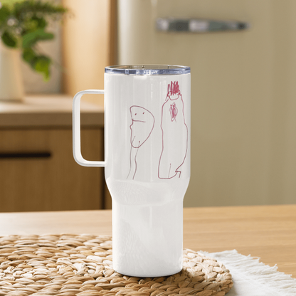 Custom Double Wall Travel Mug- Child’s Artwork