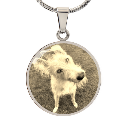Custom Pet Circle Pendant Necklace