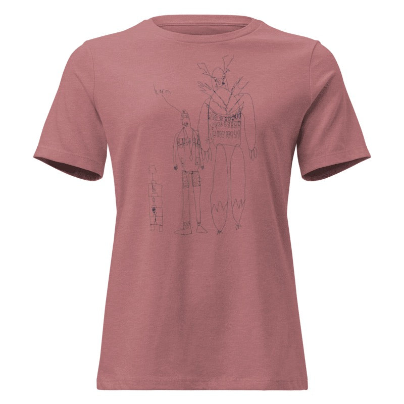 Custom Women's Relaxed T-Shirt- Child’s Artwork
