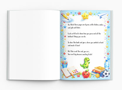 My Achievements Book- Robots and Dinosaurs