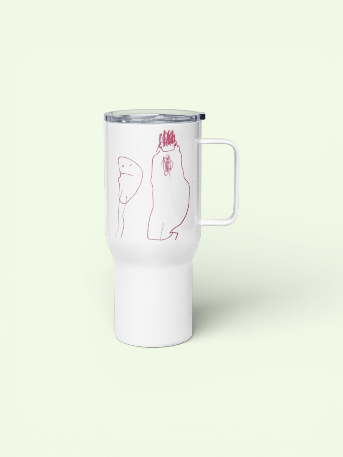 Custom Double Wall Travel Mug- Child’s Artwork