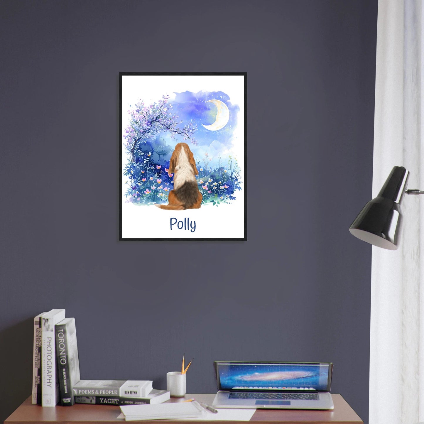 Custom Dog Breed Framed Print- Night Sky Designs