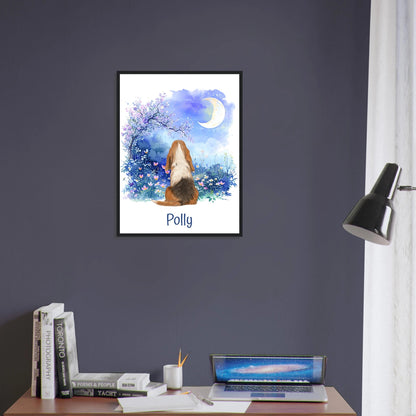Custom Dog Breed Framed Print- Night Sky Designs