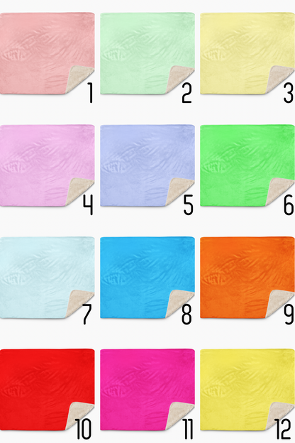 Child’s Artwork Sherpa blanket Custom Pattern