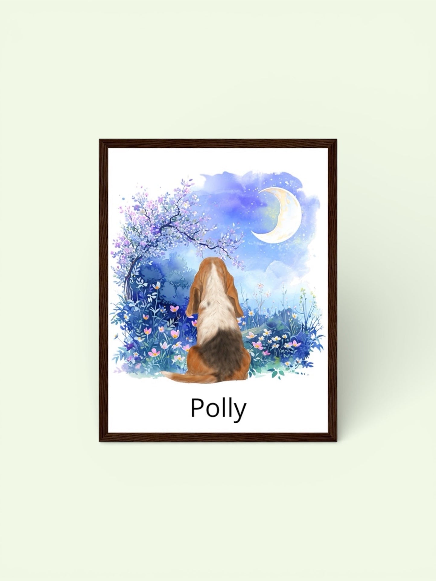 Custom Dog Breed Framed Print- Night Sky Designs
