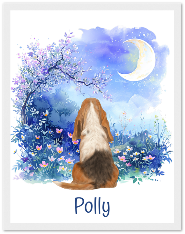 Custom Dog Breed Framed Print- Night Sky Designs
