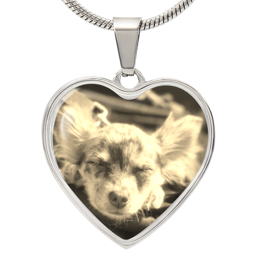 Custom Pet Heart Pendant Necklace