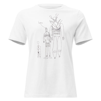 Custom Women's Relaxed T-Shirt- Child’s Artwork