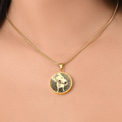 Custom Pet Circle Pendant Necklace