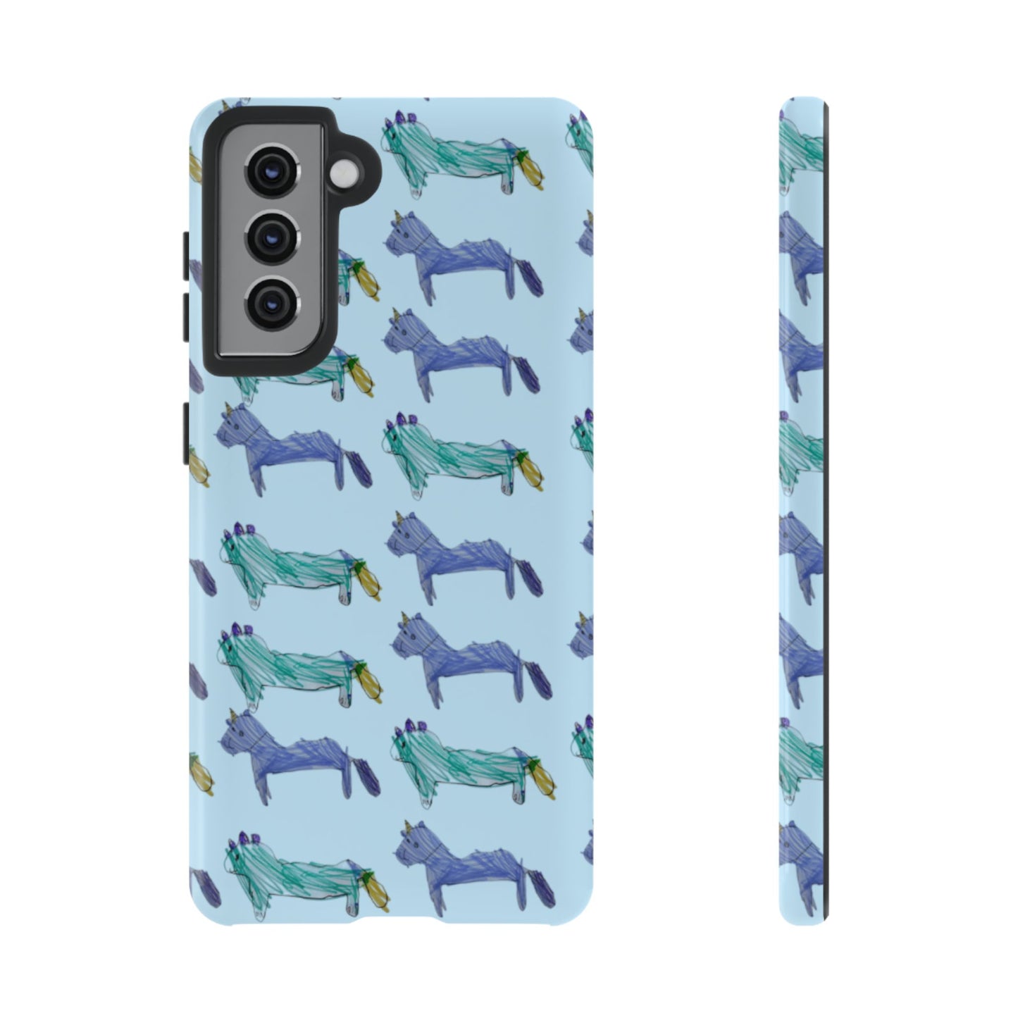 Custom Tough Phone Case — Child’s Artwork Pattern