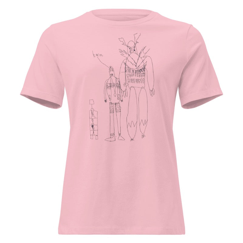Custom Women's Relaxed T-Shirt- Child’s Artwork