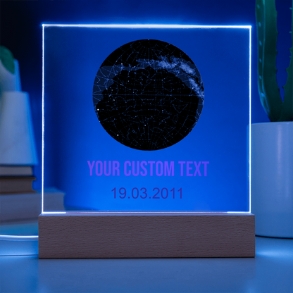 Custom Acrylic Plaque- Star Constellations