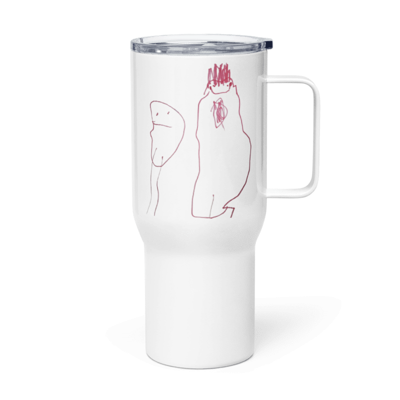 Custom Double Wall Travel Mug- Child’s Artwork