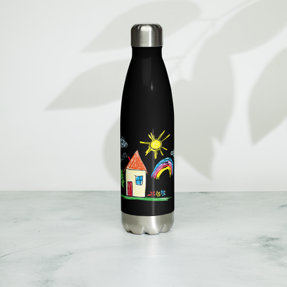 Custom Stainless Steel Water Bottle- Child’s Artwork