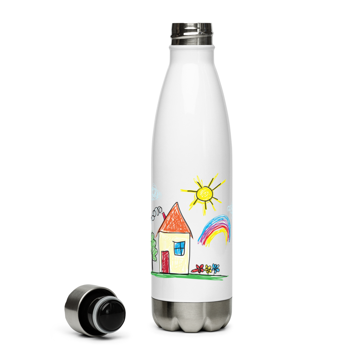 Custom Stainless Steel Water Bottle- Child’s Artwork