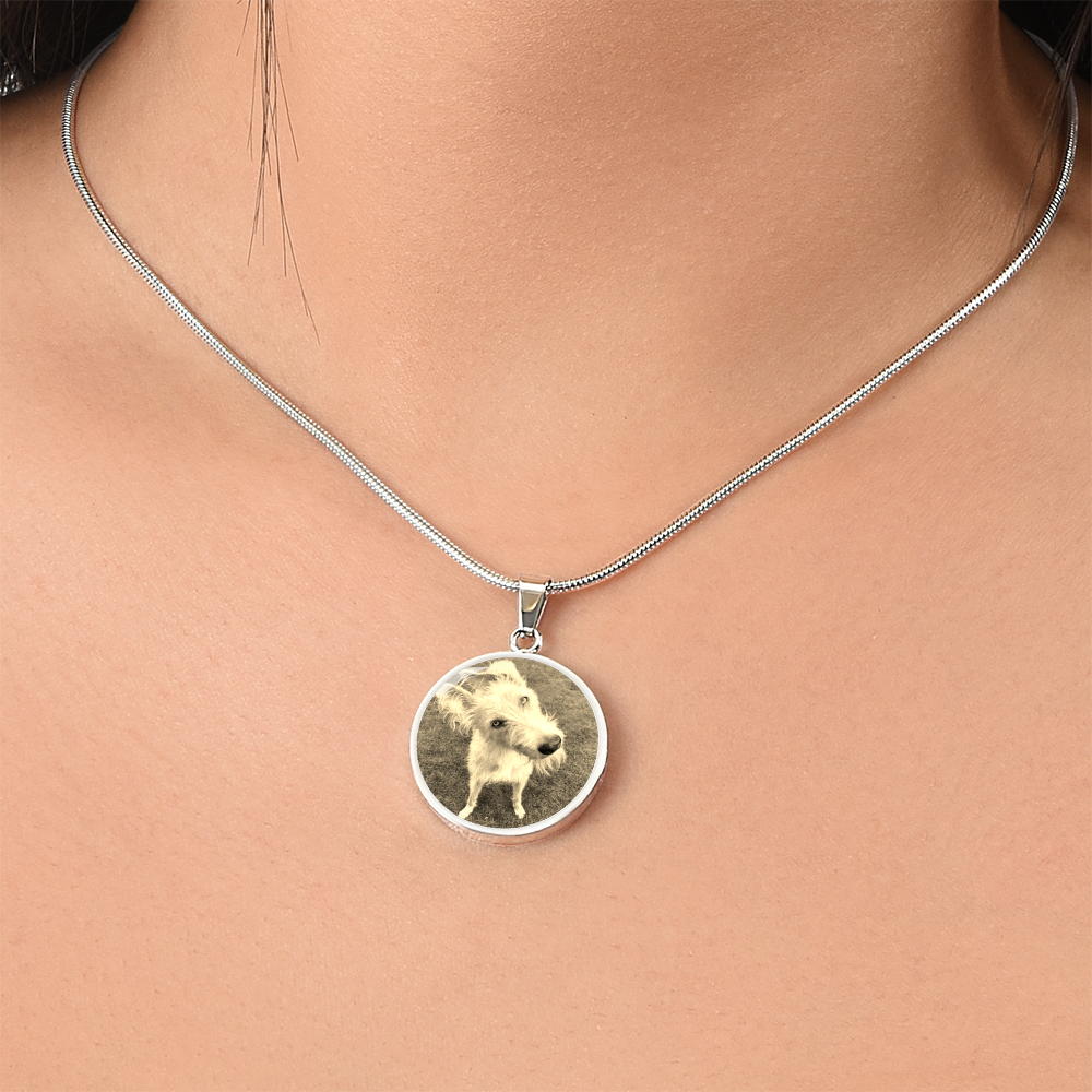 Custom Pet Circle Pendant Necklace