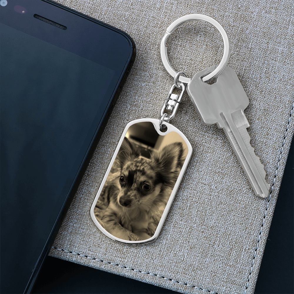 Custom Pet Dog Tag Pendant Keyring