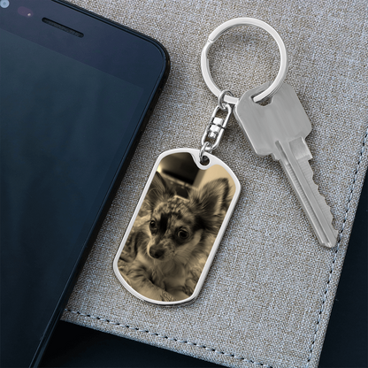 Custom Pet Dog Tag Pendant Keyring