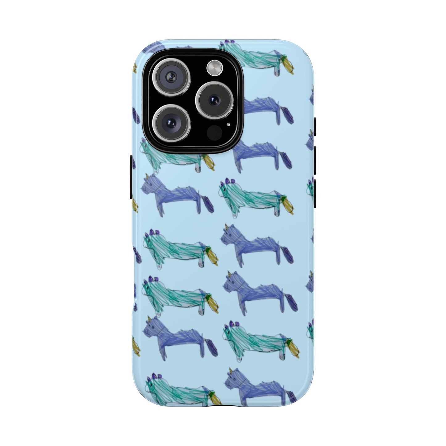 Custom Tough Phone Case — Child’s Artwork Pattern