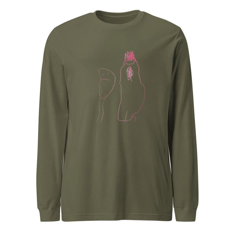 Custom Unisex Long Sleeve Tee- Child’s Artwork