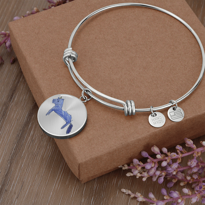 Custom Circle Pendant Bracelet- Child’s Artwork