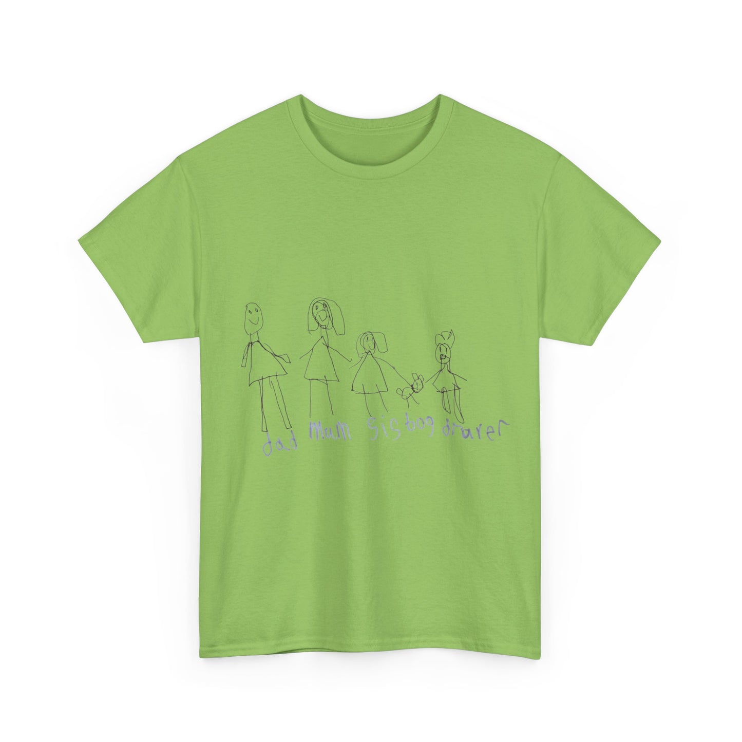 Custom Unisex Heavy Cotton Tee- Child’s Artwork