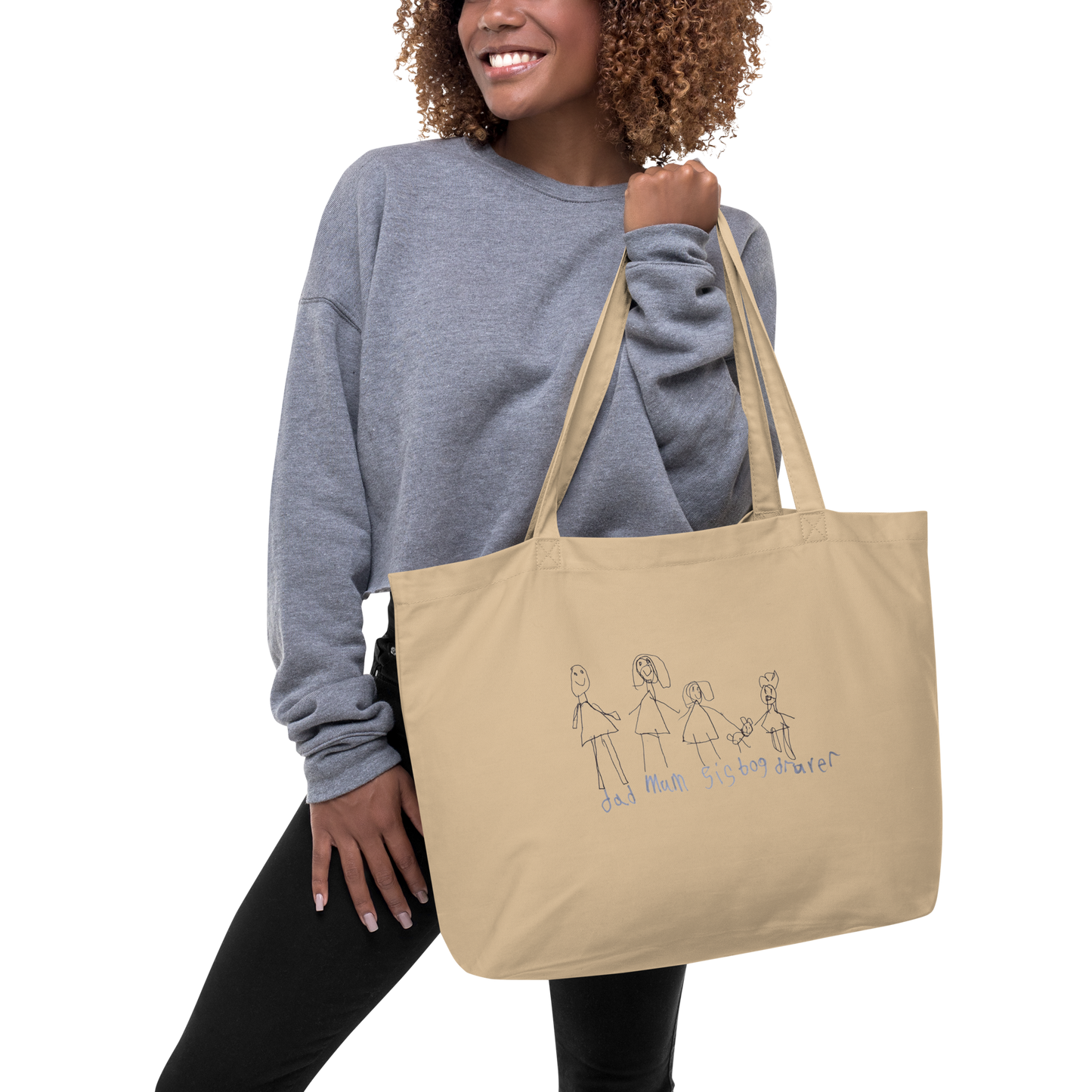 Custom Large Eco Tote Bag- Child’s Artwork