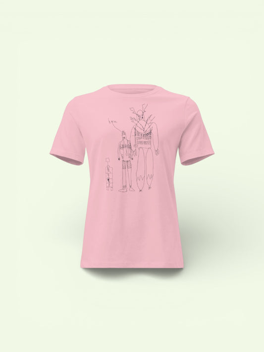 Custom Women's Relaxed T-Shirt- Child’s Artwork