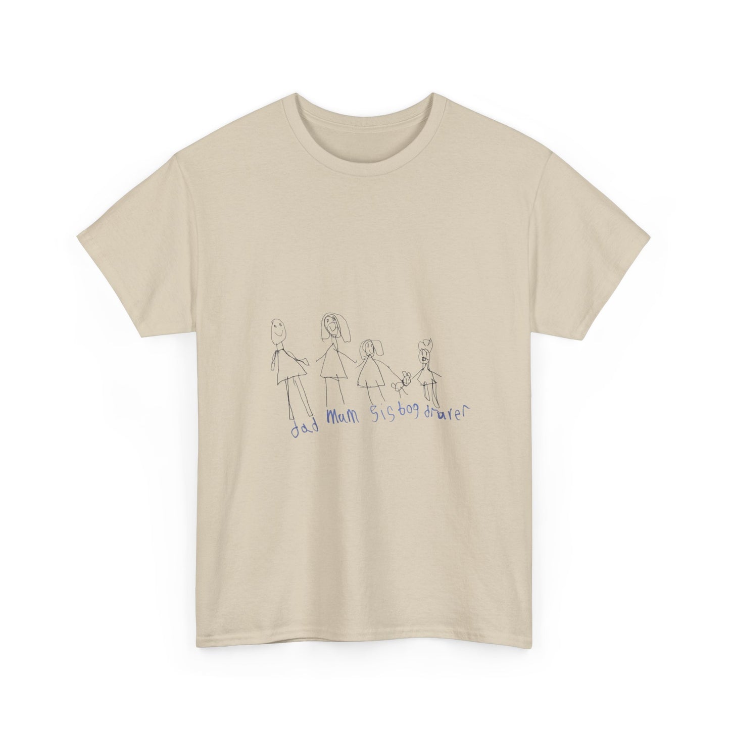 Custom Unisex Heavy Cotton Tee- Child’s Artwork
