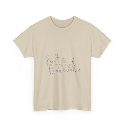 Custom Unisex Heavy Cotton Tee- Child’s Artwork