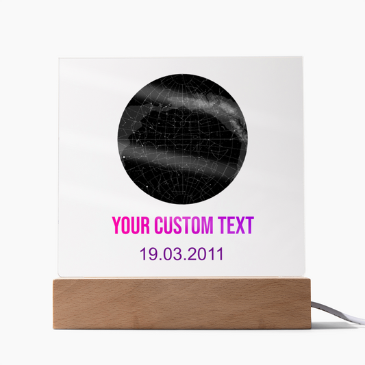 Custom Acrylic Plaque- Star Constellations
