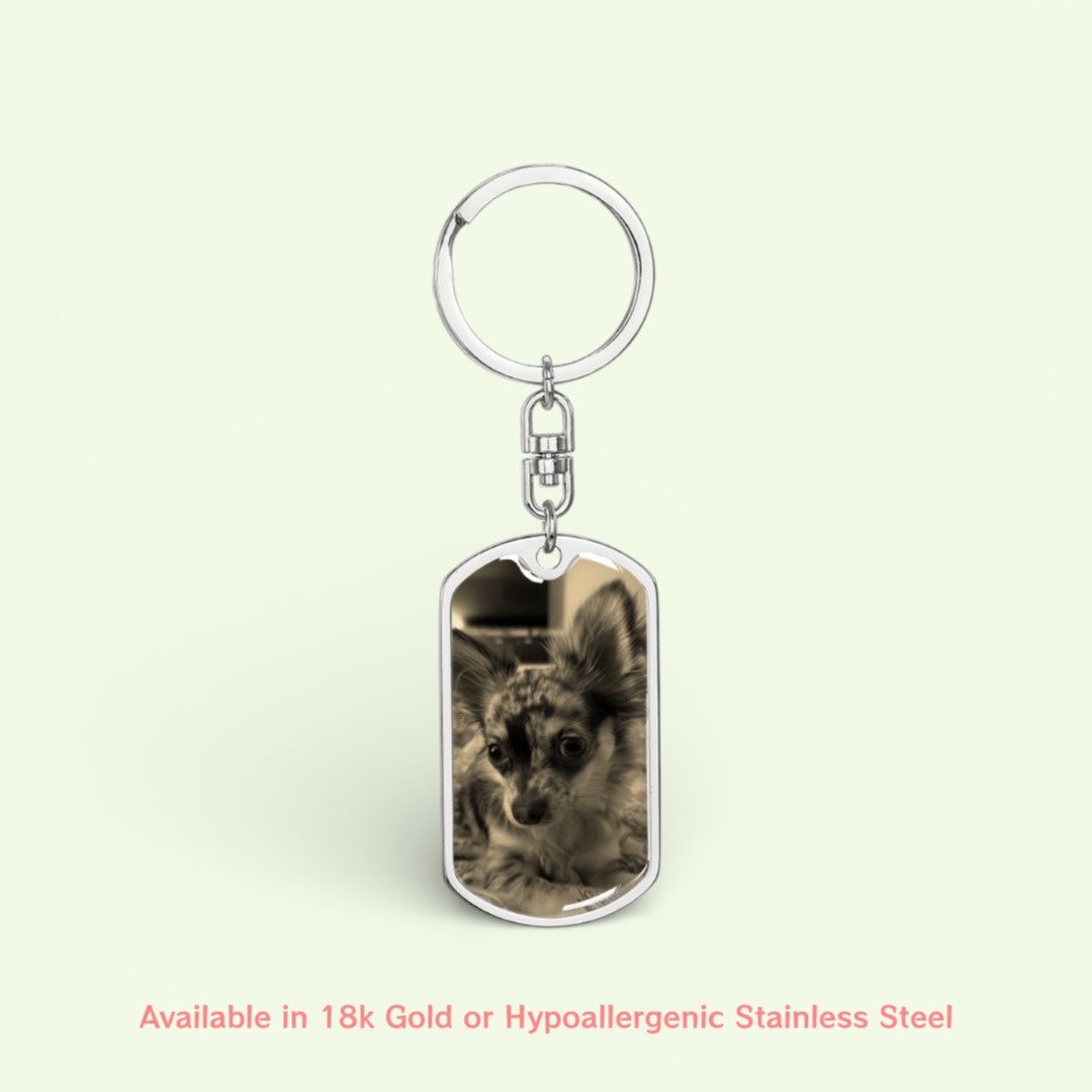 Custom Pet Dog Tag Pendant Keyring